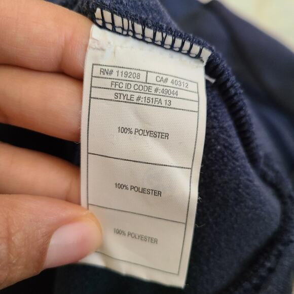 Adidas Essential Crew Men's Navy Blue Climawarm Sweatshirt SZ S - Picture 7 of 12